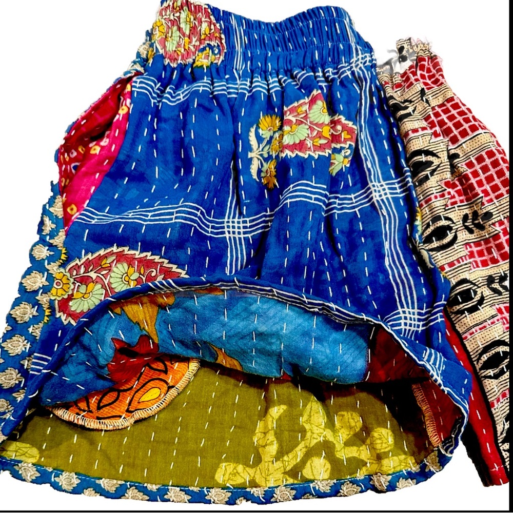 Handmade Patchwork Reversible Shorts. Size XS/S. Brand New. - Picture 8 of 9